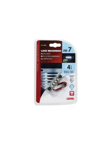 Luz De Galibo Impermeable 4 Led 24V Blanca...