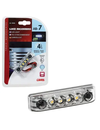 Luz De Galibo Impermeable 4 Led 24V Blanca...