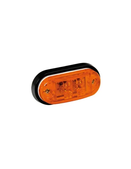 Luz De Galibo Lateral Ovalada 2 Led 24V Ambar