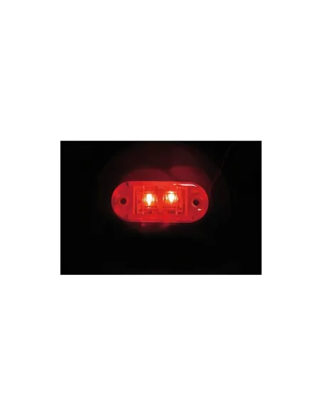 Luz De Galibo Trasera Ovalada 2 Led 24V Rojo