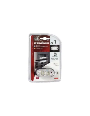 Luz De Galibo Frontal Ovalada 2 Led 24V Blanco