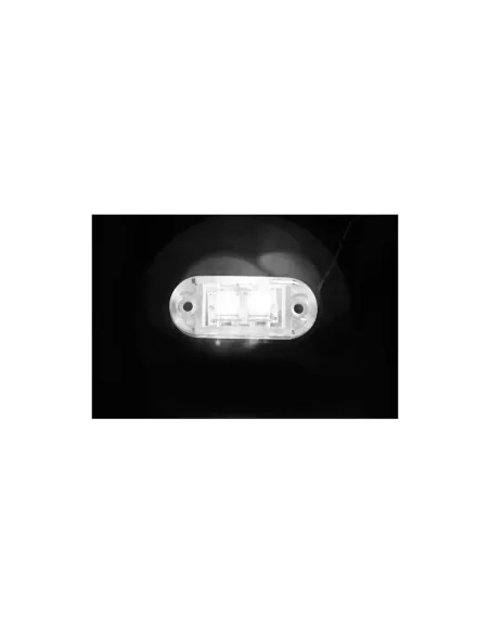 Luz De Galibo Frontal Ovalada 2 Led 24V Blanco