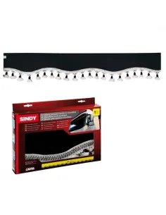 Sindy, Visera Parasol de Microfibra para Camión-negro Lampa LAM98638