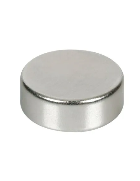 Iman Redondo Plano 25Mm Diam 10Mm Alto Fuerza Magnetica 35 N Blister Individual