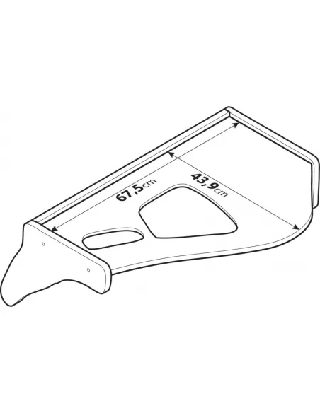 Mesa De Cabina Volvo Fh Serie 2 09/03 A 07/08 Con Agujero