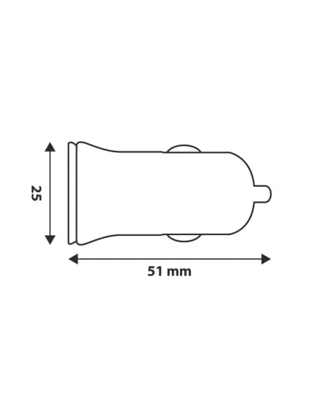Cargador Doble Usb 12/24V 2500Ma                                                  