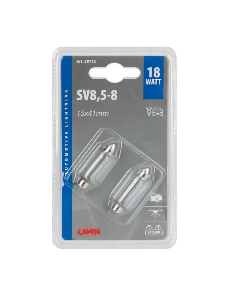 Lampara Siluro 12V 18W 15X41Mm