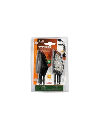 Intermitente Led Negro Modelo Typhoon 12V...