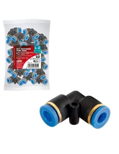 Conector De Aire L-2 8 Mm (20 Unidades)