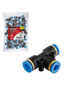 Conector De Aire T-4 8 Mm (20 Unidades)