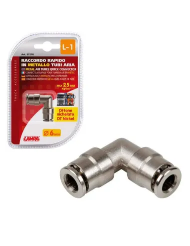 Conector De Aire L-1 6 Mm Metalico