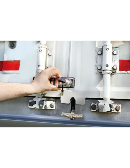 Cierre Seguridad Camion Puerta Trasera 22-43 Cm Acero Cromado