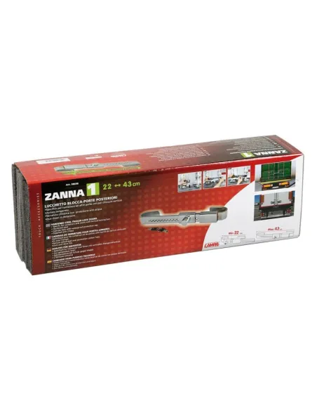 Cierre Seguridad Camion Puerta Trasera 22-43 Cm Acero Cromado