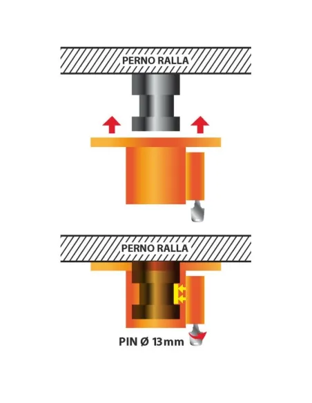 Antirrobo Para Semiremolques Ø 13 Mm Universal
