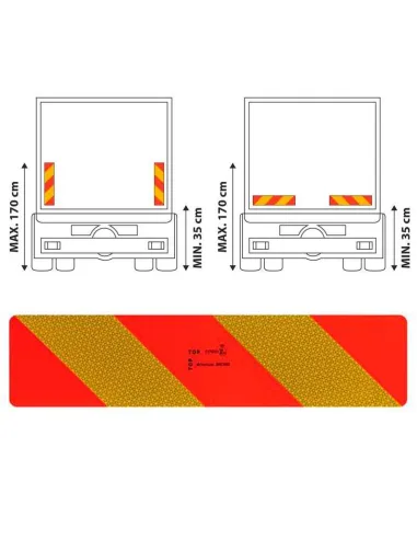 Paneles Reflectantes Para Camion Homolgados (2 Unidades)