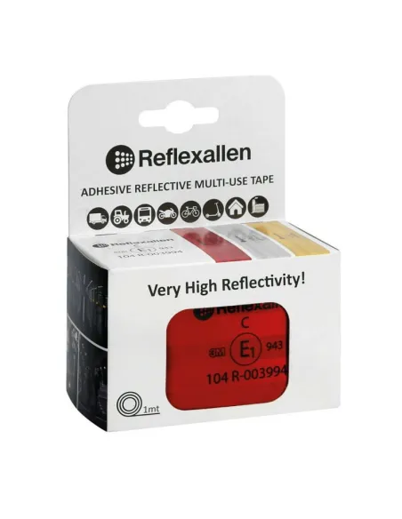 Cinta Reflectante Adhesiva Roja  100X5 Cm                                            