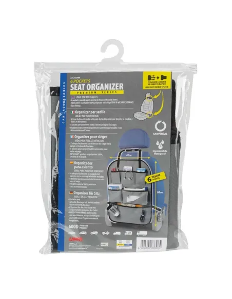 Organizador Asiento 6 Bolsillos 41X60 Cm