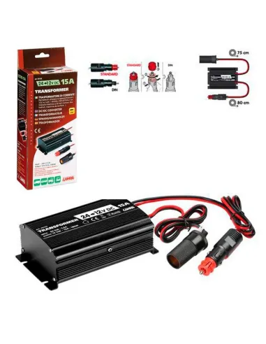 Transformador De 24V A 12V 15A Cable 75 Cm