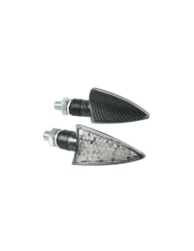 Intermitente Led Carbon Modelo Spike 12V Homologacion E