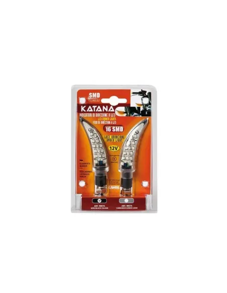 Intermitente Led Negro Modelo Katana 12V Homologacion E