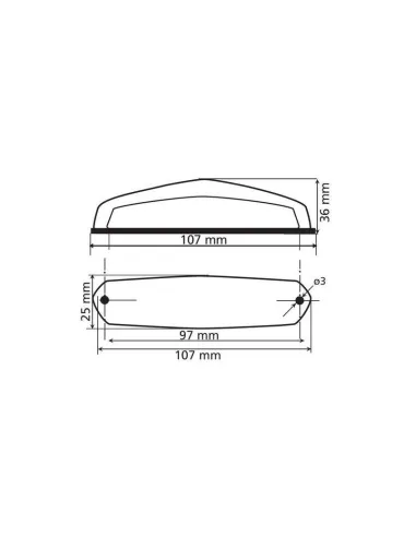 Luz Trasera Led Modelo Hirox 3 Funciones 12V...