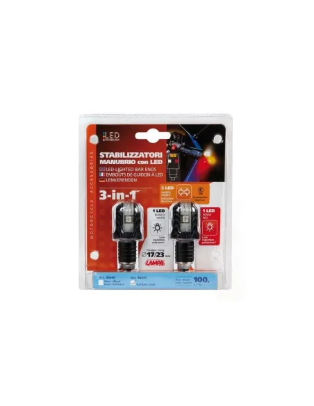 Estabilizador Manillar Con Luz Led 3 Funciones Carbon