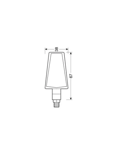 Intermitente Led Negro Modelo Duke 12V...