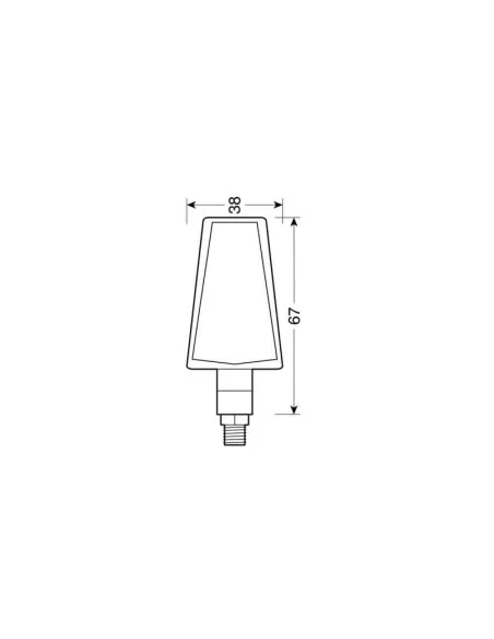 Intermitente Led Negro Modelo Duke 12V Homologacion E
