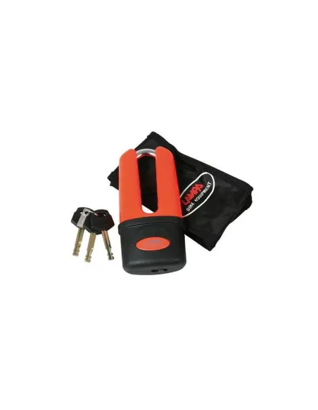 Candado De Bloqueo De Disco Acero Cromado 3 Llaves