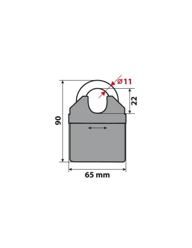 Cadena Antirrobo Modelo C-Lock 200 Cm Acero...