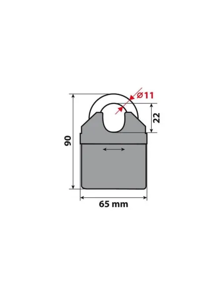 Cadena Antirrobo Modelo C-Lock 150 Cm Acero Cementado