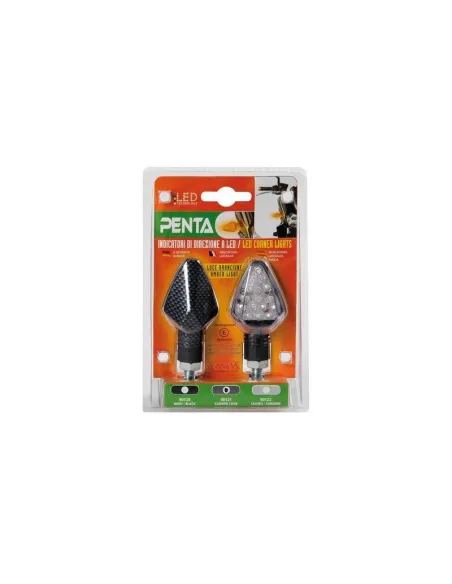 Intermitente Led Carbon Modelo Penta 12V Homologacion E