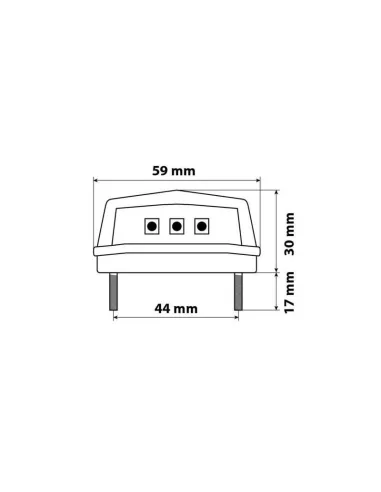 Piloto Luz Matricula 3 Led Smd Blanca Homologado