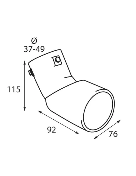 Tubo De Escape Angulo + 60
