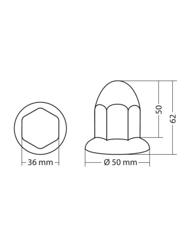 Embellecedor Abs Cromado 33Mm (10 Unidades)