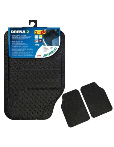 Alfombras Drena Universal Negro (2Piezas)