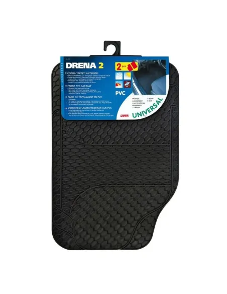 Alfombras Drena Universal Negro (2Piezas)