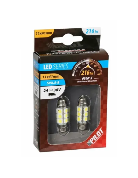 Lampara Hyper Led Blanco 24/30V 36-12 Smd 3 Chips (2 Unidades)