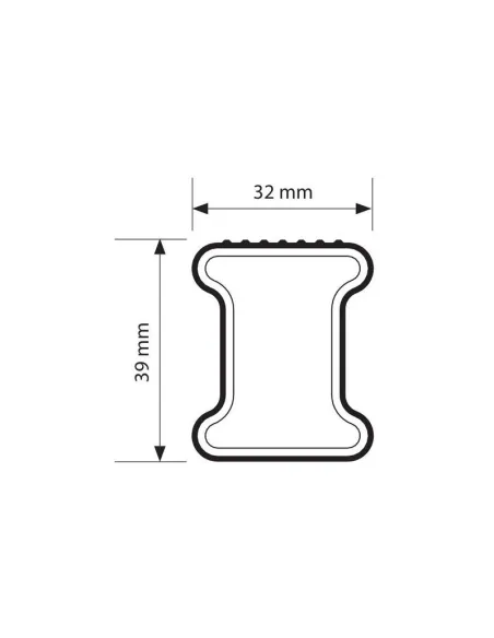 Barra De Techo De Acero Kargo 180 Cm