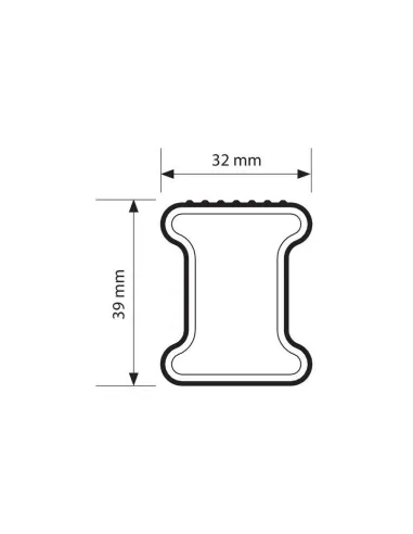 *Barra De Techo De Acero Kargo 115 Cm