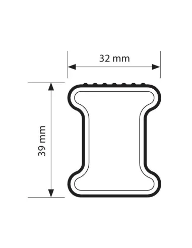 Barra De Techo De Acero Kargo 135 Cm