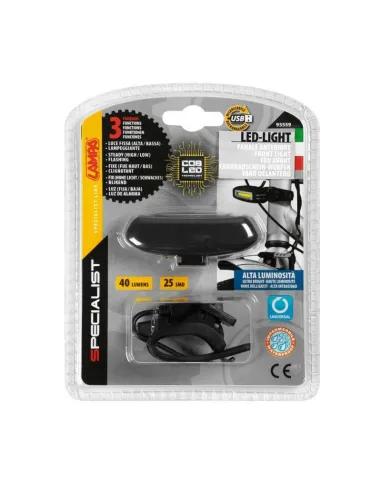 Luz Frontal Led 3 Funciones Recargable Por Usb