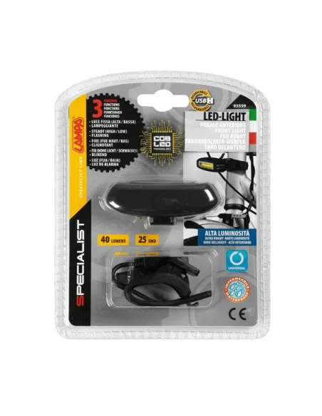 Luz Frontal Led 3 Funciones Recargable Por Usb