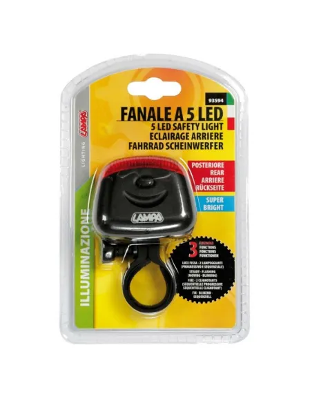 Luz Seguridad Trasera Super Brillante 5 Led 3 Funz.