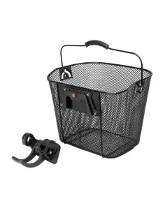 Cesta Metalica Para Manillar Con Asa De Transporte Y...