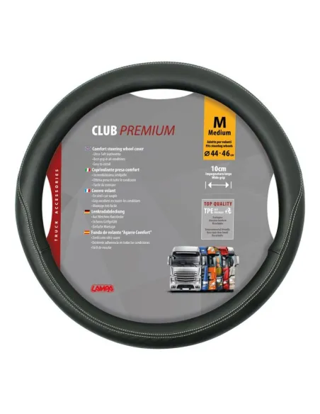 Funda Volante Club Premium Negro 44-46 Cm