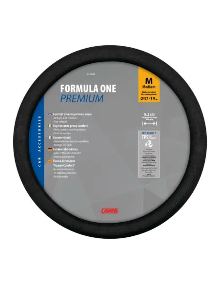 Funda Volante Formula One Premium Negro 37-39 Cm