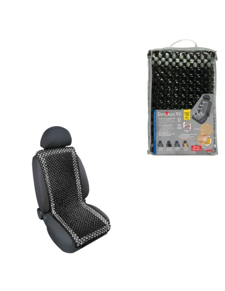 Respaldo Asiento Bolas Madera "Samurai" Gris