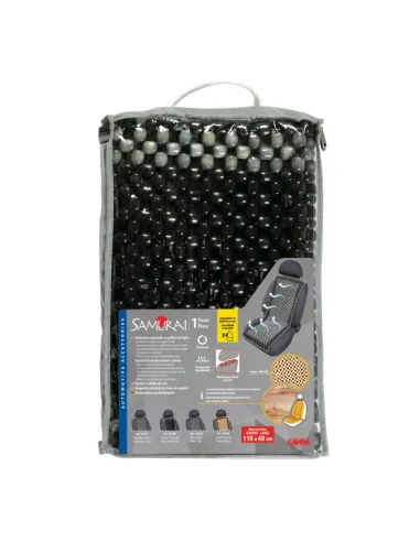 Respaldo Asiento Bolas Madera "Samurai" Gris