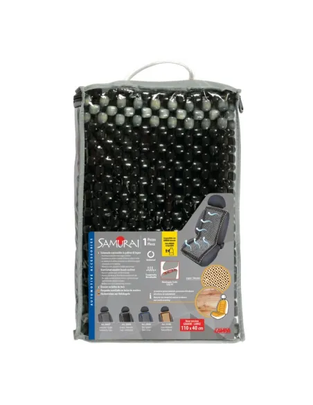 Respaldo Asiento Bolas Madera "Samurai" Gris